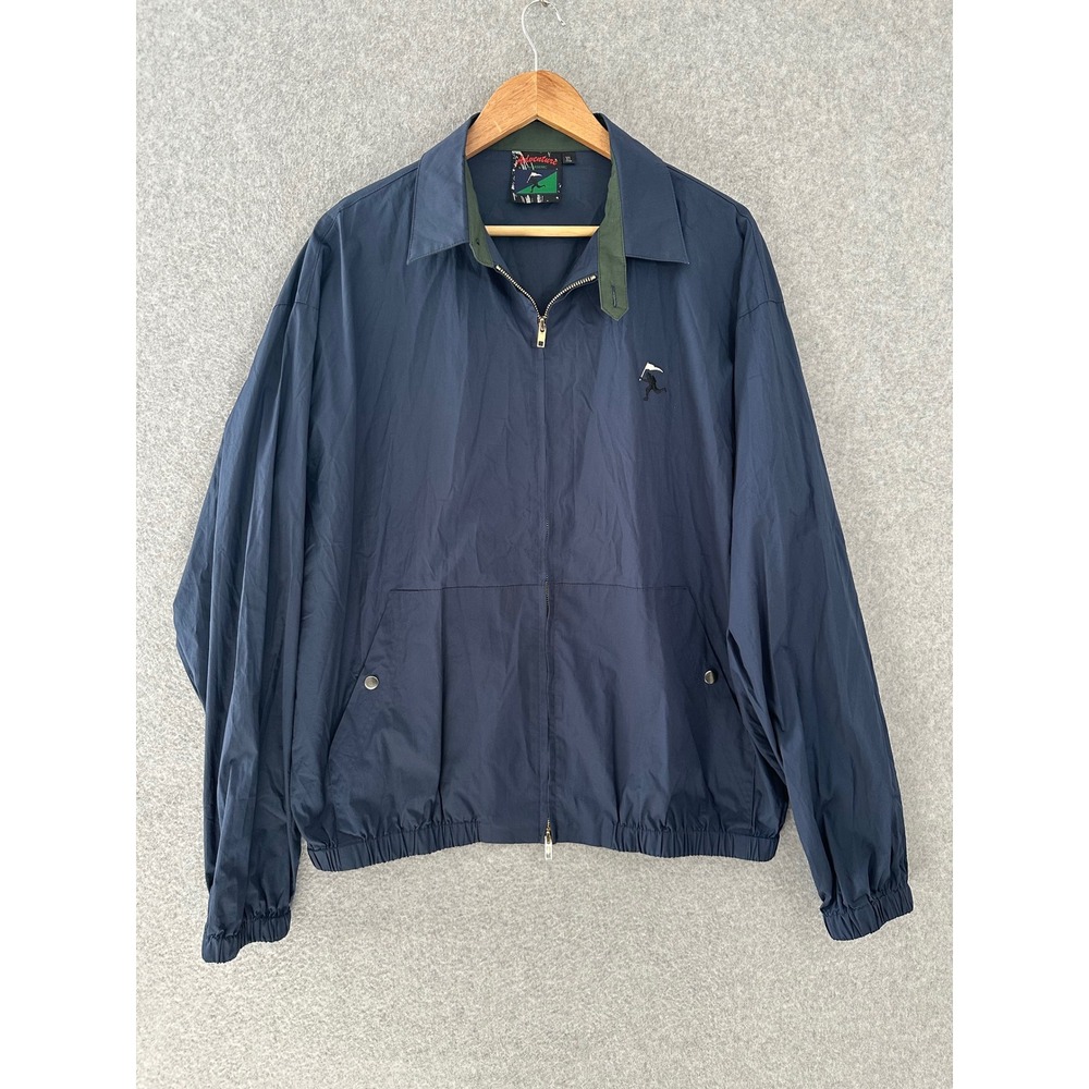 Arsenic Anywhere Adventure Jacket Navy Blue Mens XL Rare Indie Streetwear Cotton